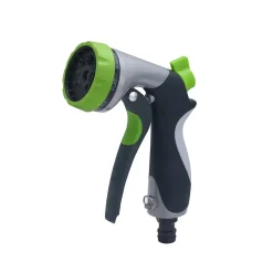 Pistolet d'Arrosage Métal + Revêtement Soft Gripp Multi Jets AROZ