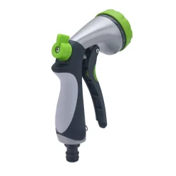 Pistolet d'Arrosage Métal + Revêtement Soft Gripp Multi Jets AROZ
