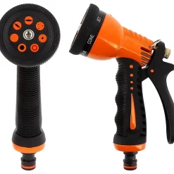 Pistolet d'arrosage multi-jet (7 positions) en métal - HUGGY TUYAUX