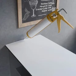 Plan de travail réversible en HPL pour comptoir bar d'extérieur - 130 x 40 cm