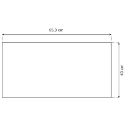 Plan de travail réversible en HPL pour comptoir bar d'extérieur - 65 x 40 cm