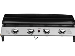 Plancha à gaz avec 4 brûleurs en métal "Jolly" 10 Kw Gris