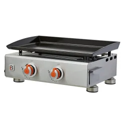 Plancha Alicia II Inox 2 feux Surface cuisson 52 x 34 cm 5 kW