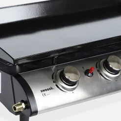Plancha au gaz 4 feux - Porthos 4 brûleurs - 10 kW. barbecue. cuisine extérieure. grande plaque émaillée. inox