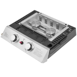 Plancha au gaz MALA - 2 brûleurs 5kW - HAPPY GARDEN