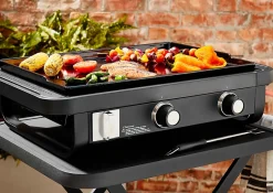 Plancha au gaz Rockwell GoodHome 2 brûleurs
