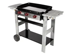 Plancha gaz 3 brûleurs San Sebastian - 61 x 38,5 cm - 8 kW