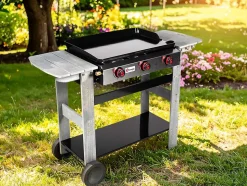 Plancha gaz 3 brûleurs San Sebastian - 61 x 38,5 cm - 8 kW