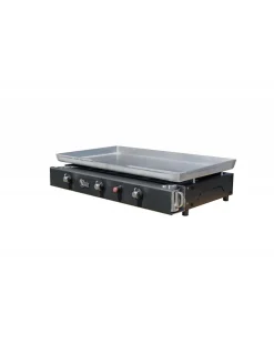 Plancha Gaz 3 Feux Lagos plaque de cuisson inox