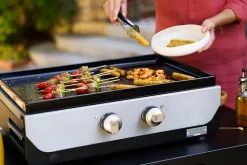 Plancha gaz Original 260 Duo noir et gris Le Marquier