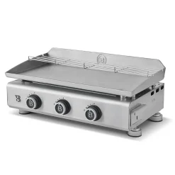 Plancha gaz Silvia II Evo 3 feux 67 cm