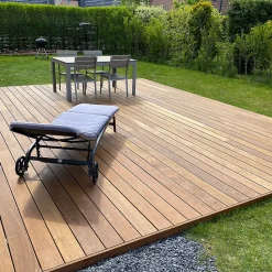 Planches de terrasse bois exotique IPE pour 20 m², Longueur 0,95 m.