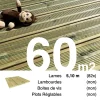 Planches de terrasse Pin autoclave Vert pour 60 m², Longueur 5,1 m.