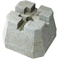 Plot en béton pour dalle de terrasse 28 x 28 x h.20 cm 25kg