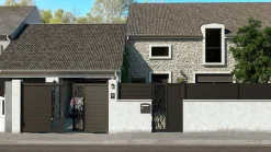 Portail alu Neva anthracite - 300 x h.170 cm