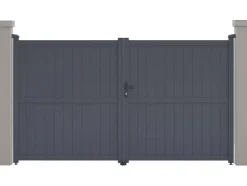 Portail aluminium "Maurice" 299.5 x 155.9 cm Gris
