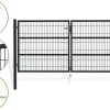 Portail battant grillagé 3m RAZO H.140cm Gris