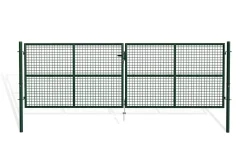 Portail battant grillagé 4m OLGA H.130cm Vert