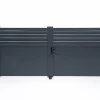 Portail battant 3m CARPATIA H.140 aluminium gris
