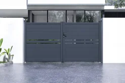 Portail battant 3m CIMONE H.160cm alu + motorisation HICKER B200