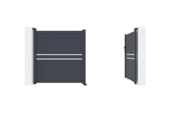 Portail battant 3m CIMONE H.160cm alu + motorisation HICKER B200