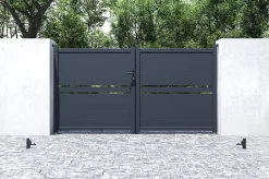 Portail battant 3m CIMONE H.160cm alu + motorisation HICKER B200