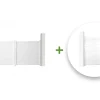 Portail battant 3m EIGER H.140cm + Portillon 1m EIGER H.140cm aluminium blanc
