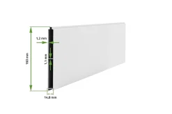 Portail battant 3m EIGER H.140cm + Portillon 1m EIGER H.140cm aluminium blanc
