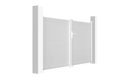 Portail battant 3m EIGER H.160cm blanc aluminium