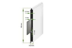 Portail battant 3m EIGER H.160cm blanc aluminium