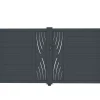 Portail battant 3m VELETA H.160cm aluminium gris