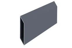 Portail coulissant 3m CARPATIA H.160cm alu gris + 2 poteaux 20x20cm H.190cm