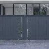 Portail coulissant 3,5m GIONA H.140cm aluminium gris