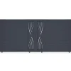 Portail coulissant 4m VELETA H.160cm aluminium gris