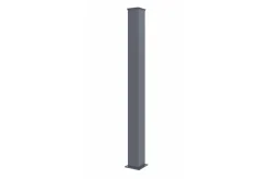 Portail coulissant 4m VELETA H.160cm + 2 poteaux H.190cm aluminium gris