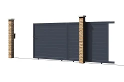 Portail coulissant motorisé 3,5m EIGER H.180cm + Motorisation RANGER C300