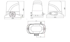 Portail coulissant motorisé 4m LIFE H.160cm + Motorisation TANKER C600