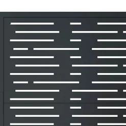 Portail de jardin Anthracite 100x175 cm Acier Design carré vidaXL