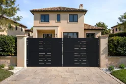Portail fer NALI ARLBERG 300x120 cm noir mat