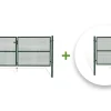 Portail grillagé 3m OLGA H.130cm + Portillon 1m OLGA H.130cm Vert