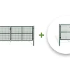 Portail grillagé 4m OLGA H.130cm + Portillon 1m OLGA H.130cm Vert