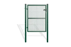 Portail grillagé 4m OLGA H.130cm + Portillon 1m OLGA H.130cm Vert