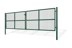 Portail grillagé 4m OLGA H.130cm + Portillon 1m OLGA H.130cm Vert