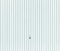 Porte de garage basculante blanc - l.237,5 x h.200 cm - manuelle (pré-montée)