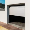 Porte de garage sectionnelle acier GoodHome blanc RAL 9010 - L.240 x h.200 cm - motorisée (en kit)