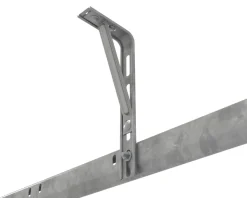 Porte de garage sectionnelle acier GoodHome blanc RAL 9010 - L.240 x h.200 cm - motorisée (en kit)