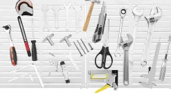 Porte Outils Mural Magnétique 4 Pièces 30 X 15 CM, avec 32 Barres Magnétiques , Peu Encombrant, pour Garage, Magasin, Atelier