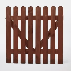 Portillon clôture bois Blooma Luiro marron 100 x h.100 cm