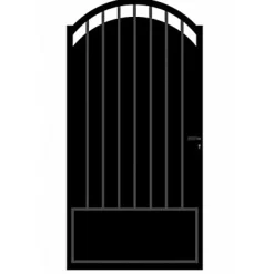 Portillon fer Blooma Oria noir - 100 x h.200 cm