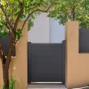 Portillon 1m EIGER H.115cm aluminium gris